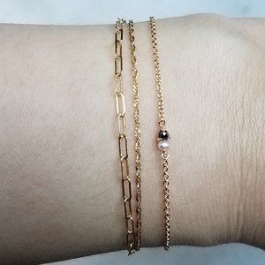 Black Diamond Dewdrop Bracelet